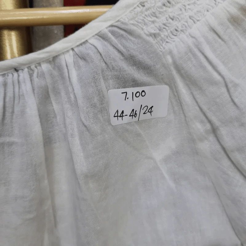 เสื้อสีขาว ใส่ทำบุญ พลัสไซส์ อก 44-46 นิ้ว, ยาว 24 นิ้ว รูปที่ 6
