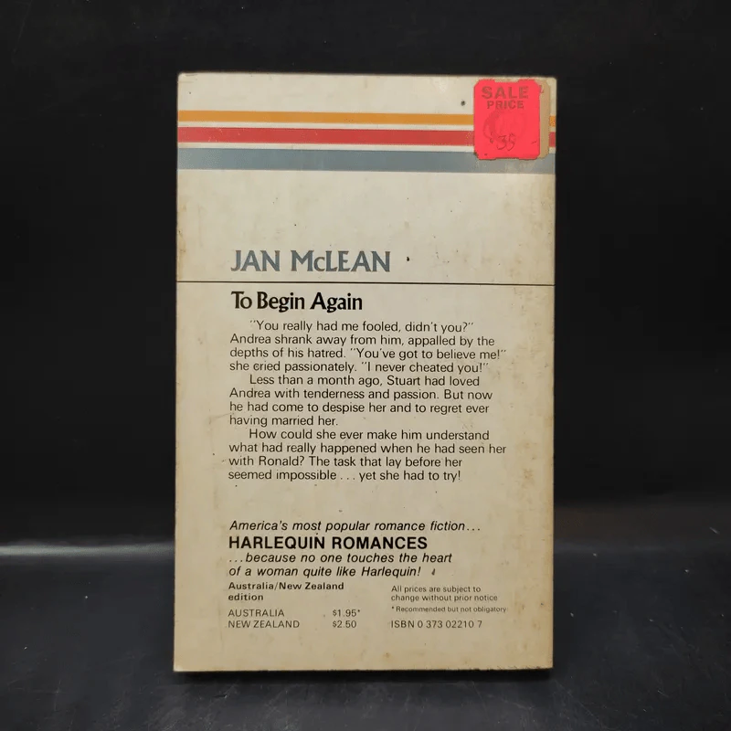 To Begin Again - Jan McLean รูปที่ 2