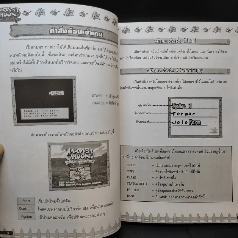 Harvest Moon Save the Homeland ภาคภาษาอังกฤษ คู่มือเฉลยเกม Play Station 2 รูปที่ 11