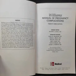 Williams Manual of Pregnancy Complications รูปที่ 8