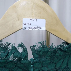 ชุดเดรสลูกไม้ ตกแต่งแมลงปอ อก 34-36 นิ้ว, เอว 28-30 นิ้ว, สะโพก 40 นิ้ว, ยาว 36 นิ้ว รูปที่ 6