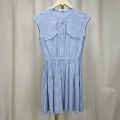 ชุดเดรสสั้น อก 36 นิ้ว, เอว 26-36 นิ้ว, สะโพก 52 นิ้ว, ยาว 33 นิ้ว รูปที่ 1