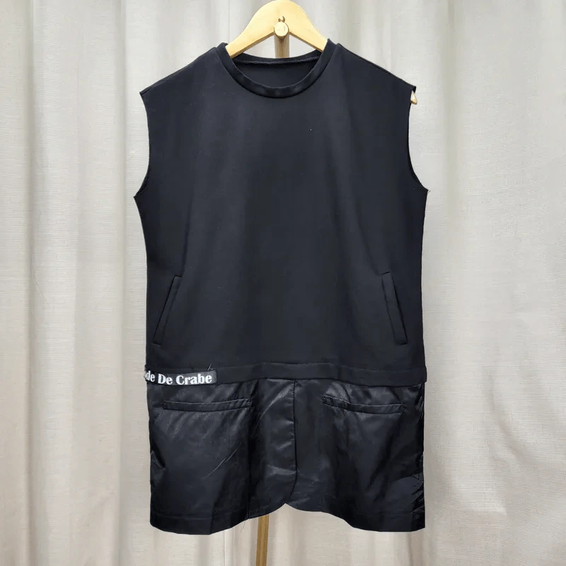 เสื้อแขนกุด สีดำ อก 40-42 นิ้ว, เอว 42 นิ้ว, ยาว 30 นิ้ว รูปที่ 1