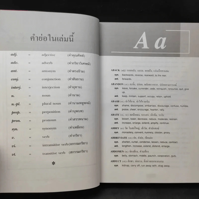 Dictionary of Synonyms and Antonyms ปทานุกรม คำเหมือน และคำตรงข้าม รูปที่ 9