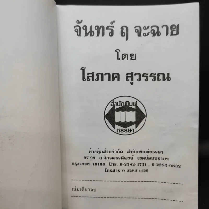 จันทร์ ฤ จะฉาย - โสภาค สุวรรณ รูปที่ 8