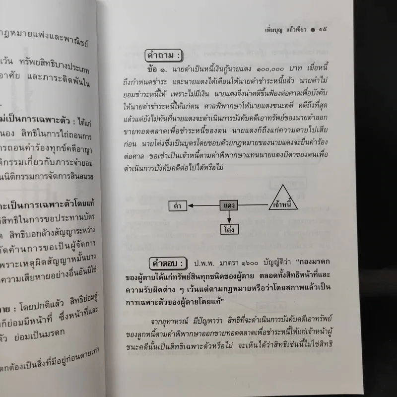 ถาม-ตอบ มรดก - รองศาสตราจารย์เพิ่มบุญ แก้วเขียว รูปที่ 12