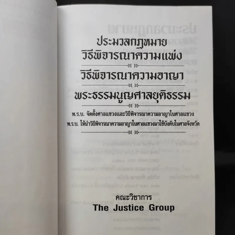 ประมวลกฎหมายวิธีพิจารณาความแพ่ง วิธีพิจารณาความอาญา พระธรรมนูญศาลยุติธรรม รูปที่ 10