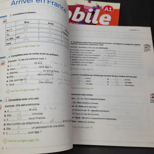Mobile A1 Methode De Francais + Cahier D'Entrainement รูปที่ 15