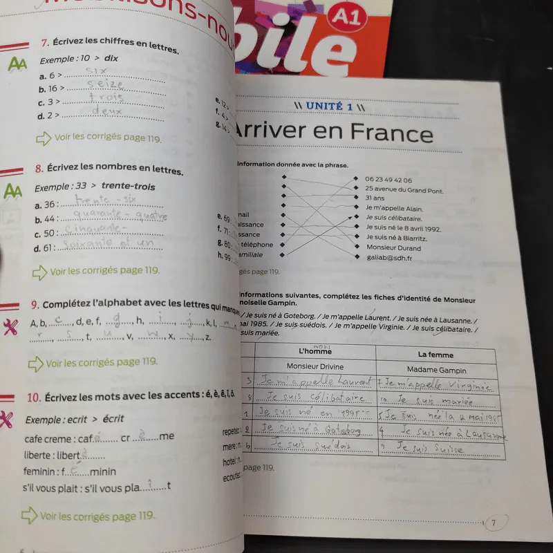 Mobile A1 Methode De Francais + Cahier D'Entrainement รูปที่ 14