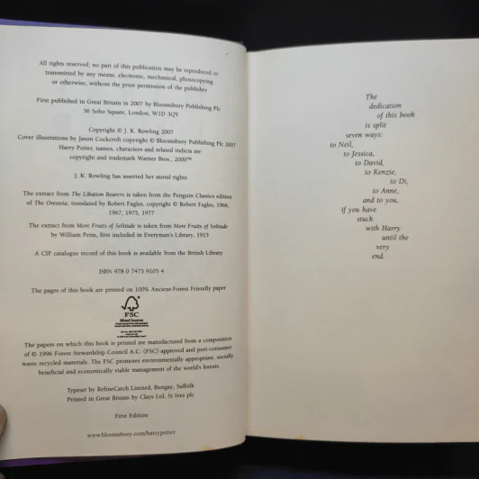 Harry Potter and the Deathly Hallows - J.K.Rowling รูปที่ 10