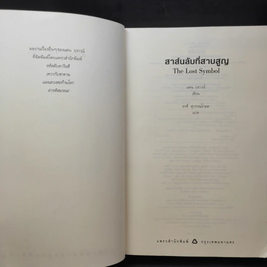 The Lost Symbol สาส์นลับที่สาบสูญ (ปกอ่อน) - แดน บราวน์ (Dan Brown) รูปที่ 9