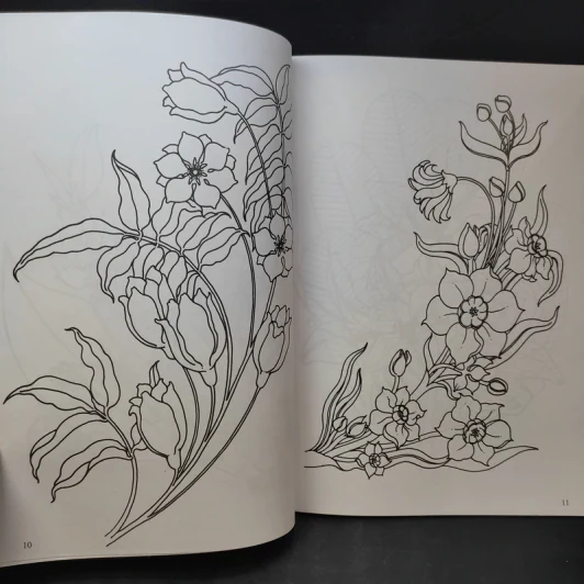 ลายเพ้นท์ เล่ม 1 ชุด ภาพดอกไม้ - สมคิด หงษ์สุวรรณ รูปที่ 10