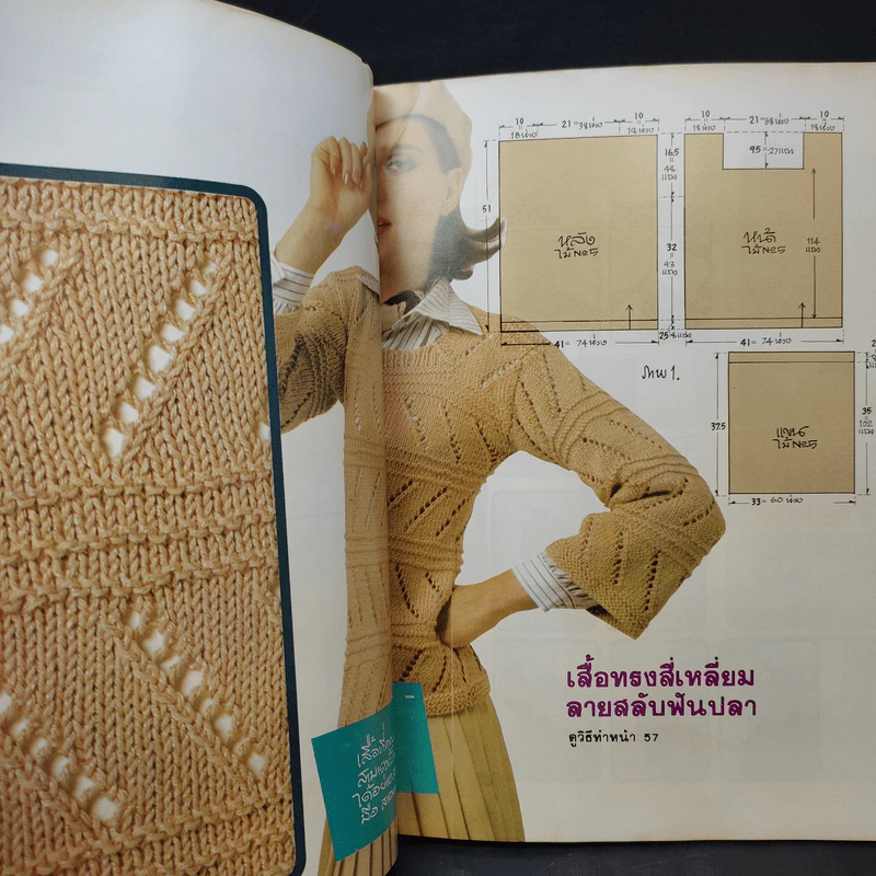 ตำราถักนิตติ้ง ชุดที่ 2 รูปที่ 12