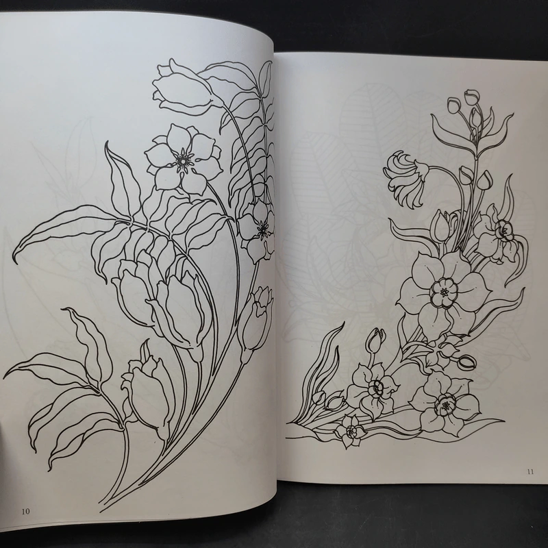 ลายเพ้นท์ เล่ม 1 ชุด ภาพดอกไม้ - สมคิด หงษ์สุวรรณ รูปที่ 10