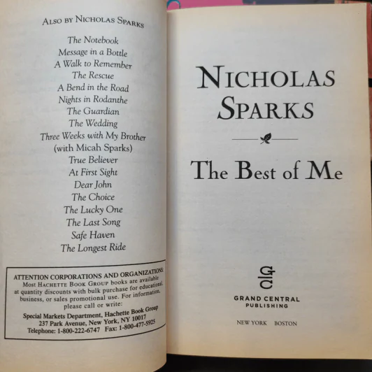 Dear John + The Best of Me + At First Sight - Nicholas Sparks รูปที่ 17