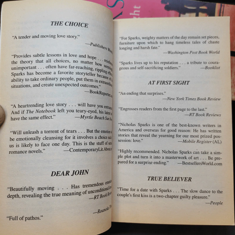 Dear John + The Best of Me + At First Sight - Nicholas Sparks รูปที่ 15