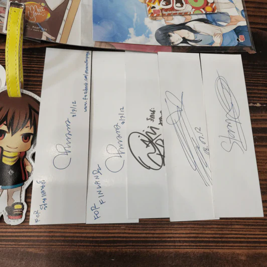 ของพรีเมี่ยมแจ่มใส ที่คั่นหนังสือ มีลายเซ็น รูปที่ 2