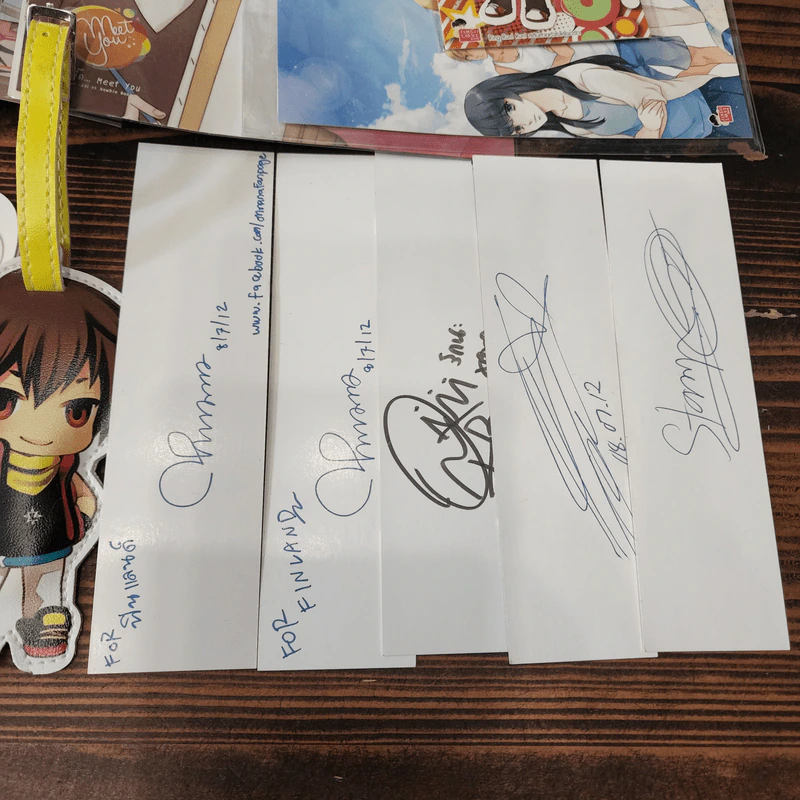 ของพรีเมี่ยมแจ่มใส ที่คั่นหนังสือ มีลายเซ็น รูปที่ 2