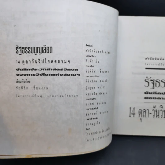 รัฐธรรมนูญเลือด 14 ตุลา-วันวิปโยคสยามฯ - ชัยพิชิต เชื้อมงคล รูปที่ 10
