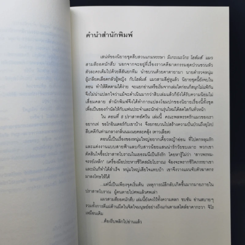 มิเกะเนะโกะ โฮล์มส์ : แมวสามสียอดนักสืบ ตอน 8 ปราสาทอัศวิน รูปที่ 8