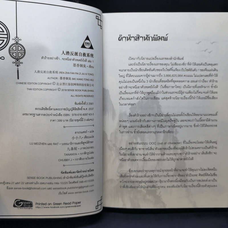 นิยายวาย ตัวร้ายอย่างข้า...จะหนีเอาตัวรอดยังไงดี เล่ม 1 - โม่เซียงถงซีว รูปที่ 10