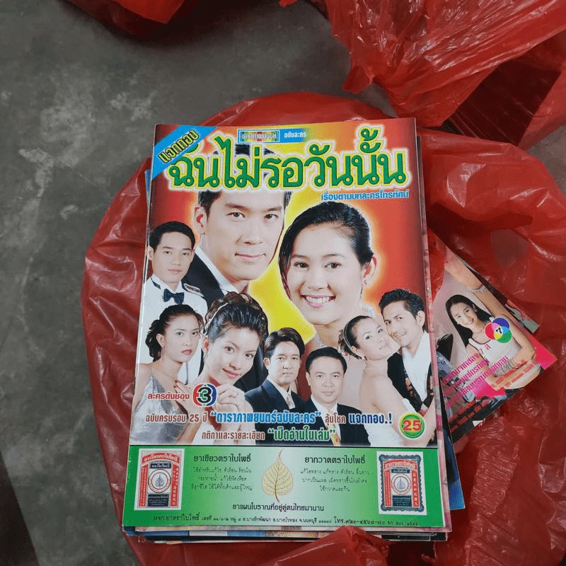 ฉันไม่รอวันนั้น หนังสือละคร ดาราภาพยนตร์ รูปที่ 1
