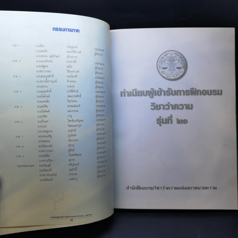 ทำเนียบผู้เข้ารับการฝึกอบรม วิชาว่าความ รุ่นที่ 21 รูปที่ 11