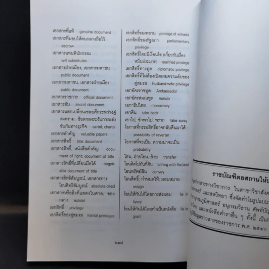 ศัพท์นิติศาสตร์ อังกฤษ-ไทย ไทย-อังกฤษ ฉบับราชบัณฑิตยสถาน รูปที่ 12
