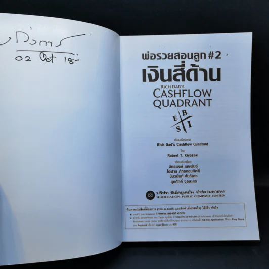 Cashflow Quadrant พ่อรวยสอนลูก #2 เงินสี่ด้าน - Robert T. Kiyosaki รูปที่ 8