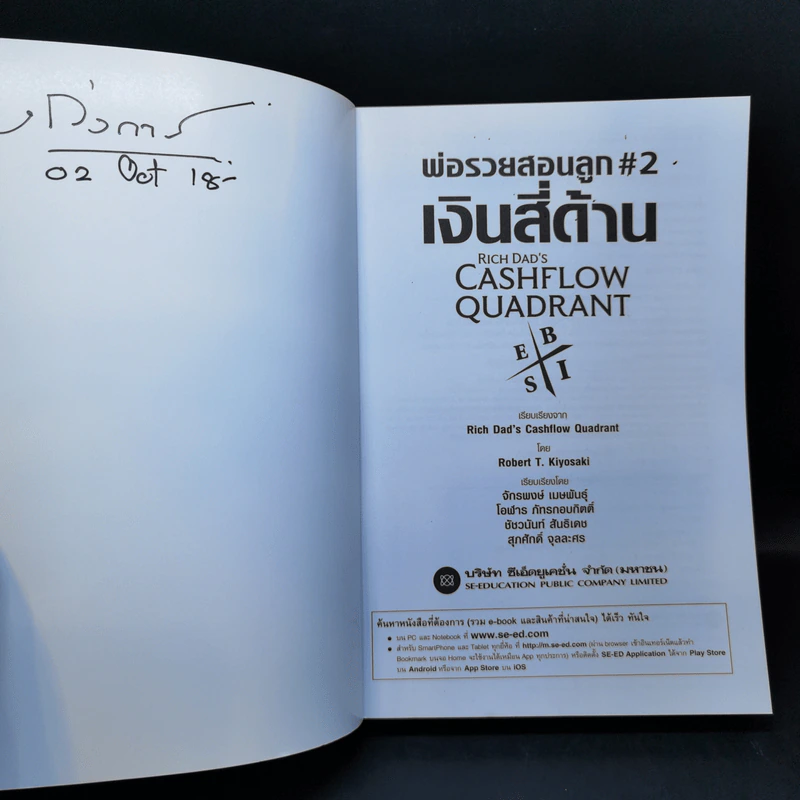 Cashflow Quadrant พ่อรวยสอนลูก #2 เงินสี่ด้าน - Robert T. Kiyosaki รูปที่ 8
