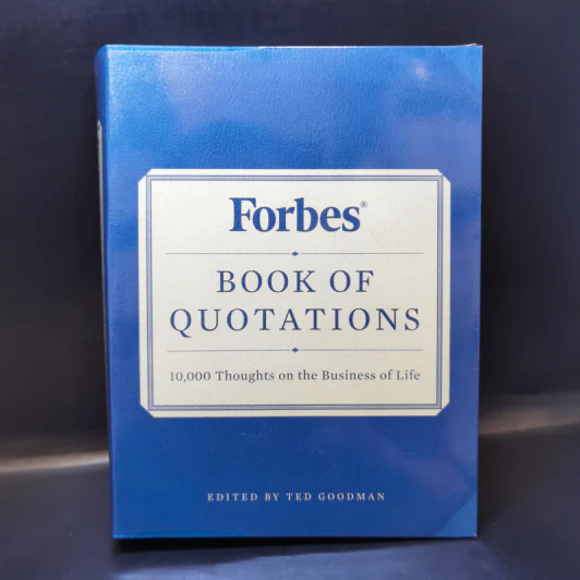 Forbes Book of Quotations: 10,000 Thoughts on the Business of Life รูปที่ 1