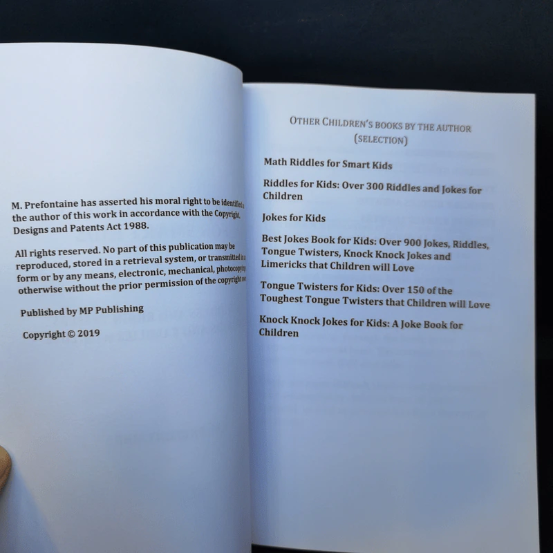 Difficult Riddles for Smart Kids - M.Prefontaine รูปที่ 8