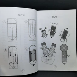 หัดวาดเครื่องเขียนและเครื่องมือ สไตล์ฟรุ้งฟริ้ง เล่ม 9 รูปที่ 9