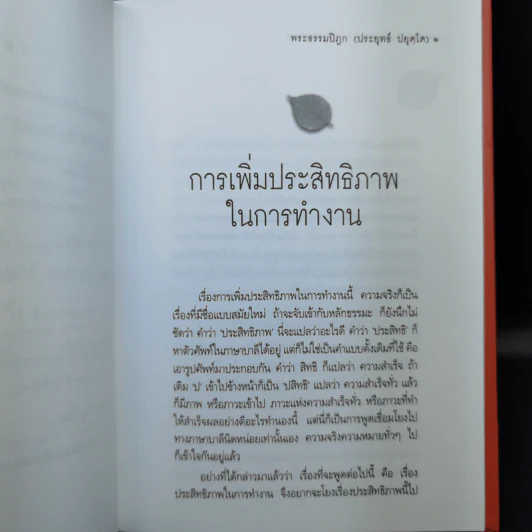 การเพิ่มประสิทธิภาพในการทำงาน - พระธรรมปิฎก (ประยุทธ์ ปยุตโต) รูปที่ 11