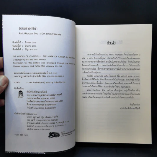 โลหิตแห่งโอลิมปัส + เคหาสน์แห่งฮาเดส + รอยตราอาธีน่า - Rick Riordan รูปที่ 10
