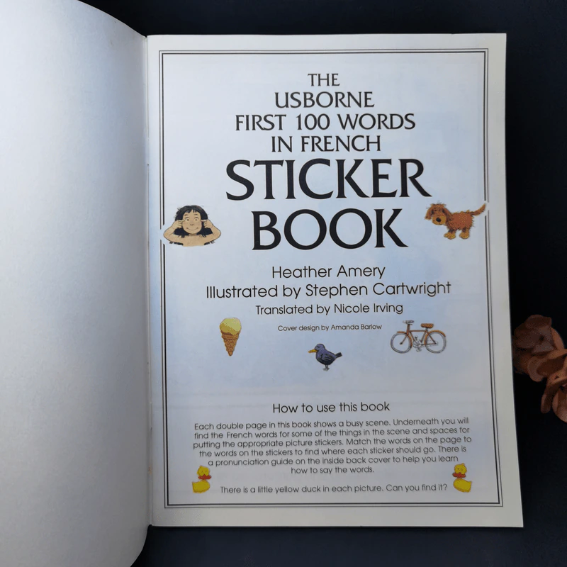 The Usborne First 100 Words in French Sticker Book รูปที่ 8