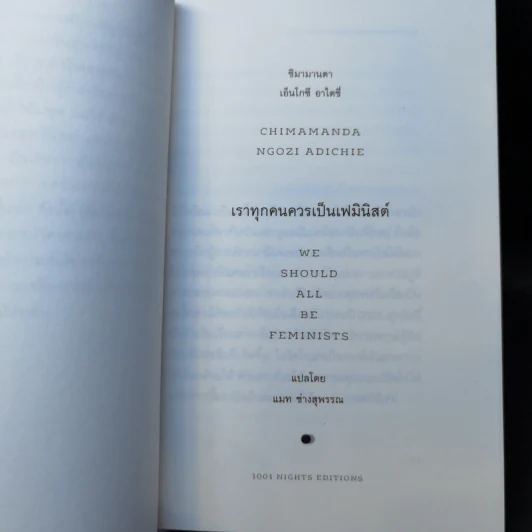 เราทุกคนควรเป็นเฟมินิสต์ : We Should All be Feminists - Chimamand Ngozi Adichie (ชิมามานตา เอ็นโกซี อาไดซี่) รูปที่ 10