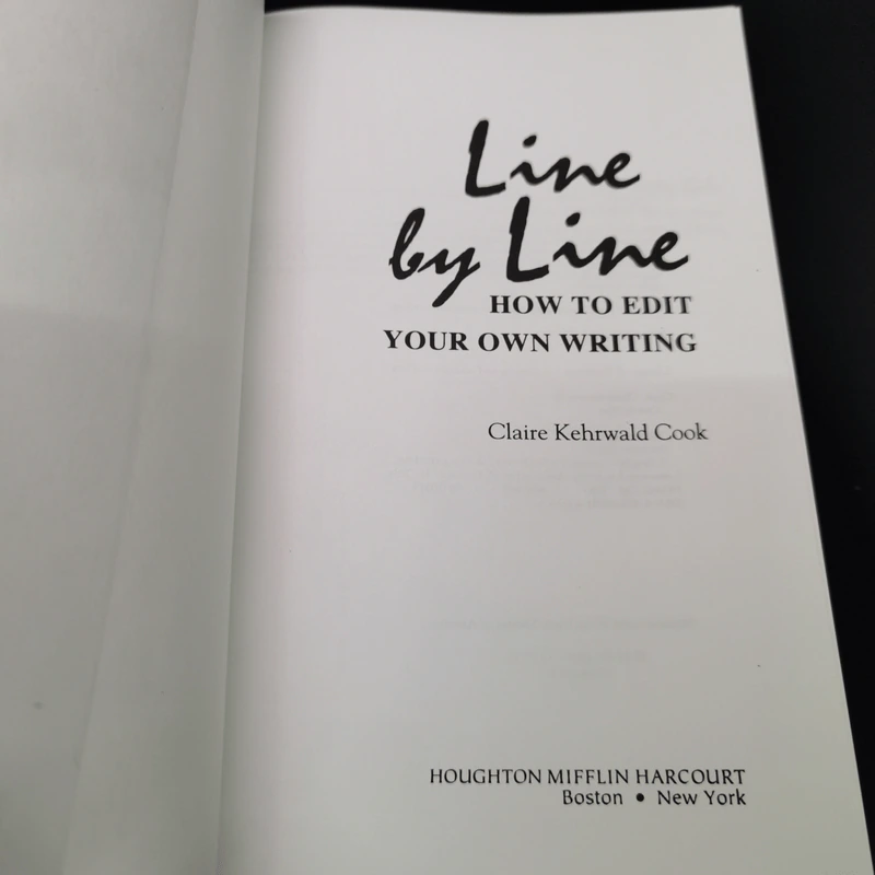 Line by Line: How to Edit Your Own Writing - Claire Kehrwald Cook รูปที่ 6