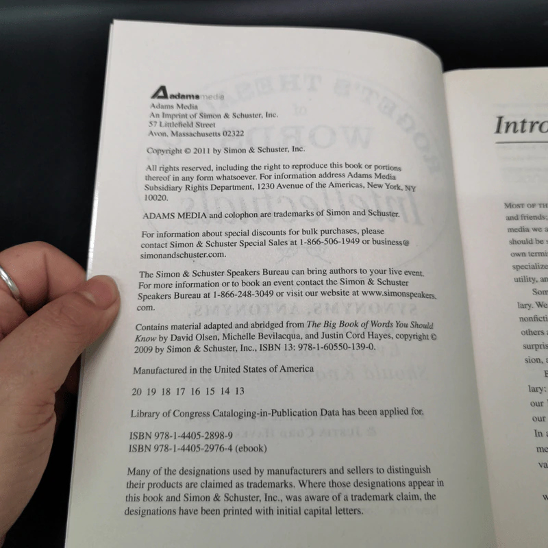 Roget's Thesaurus of Words for Intellectuals - David Olsen รูปที่ 7