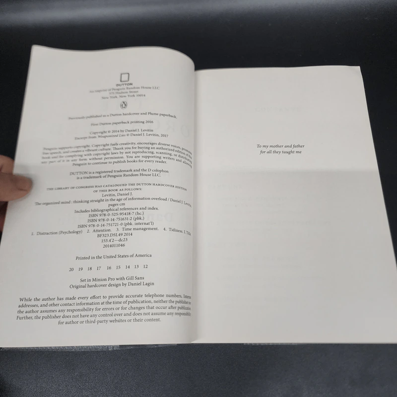 The Organized Mind - Daniel J. Levitin รูปที่ 10