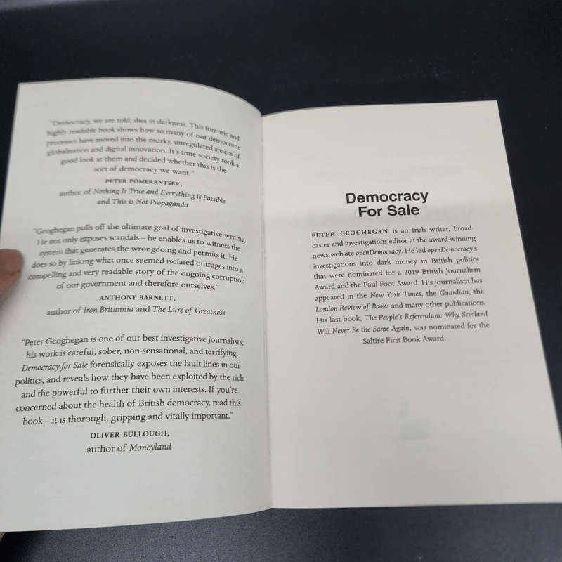Democracy for Sale - Peter Geoghegan รูปที่ 6