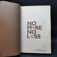 No More No Less - วงศ์ทนง ชัยณรงค์สิงห์ รูปที่ 8