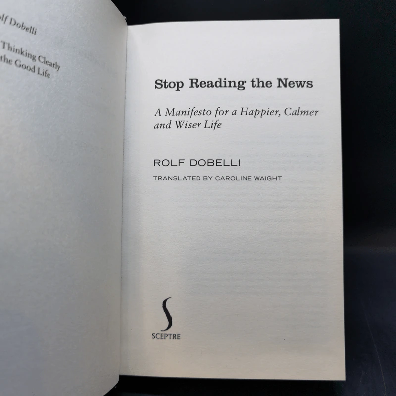 Stop Reading the News - Rolf Dobelli รูปที่ 8