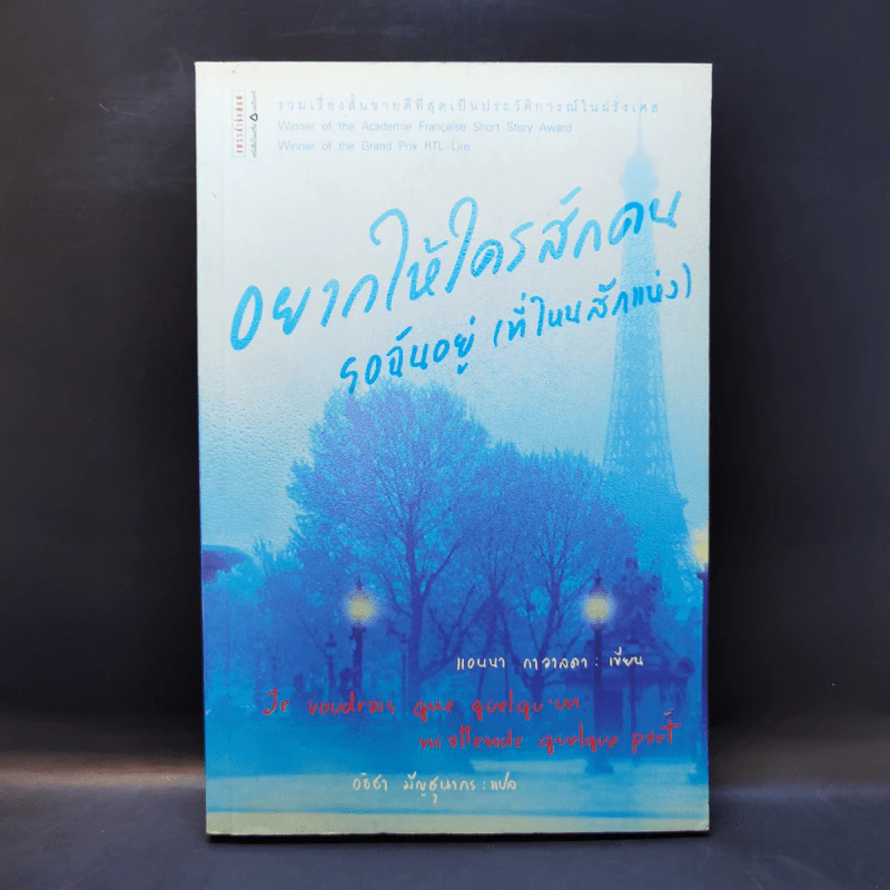 อยากให้ใครสักคน รอฉันอยู่ (ที่ไหนสักแห่ง) - แอนนา กาวาลดา รูปที่ 1