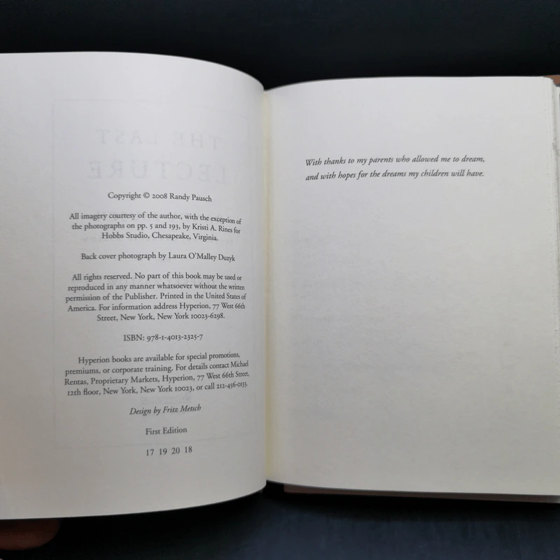 The Last Lecture - Randy Pausch รูปที่ 9