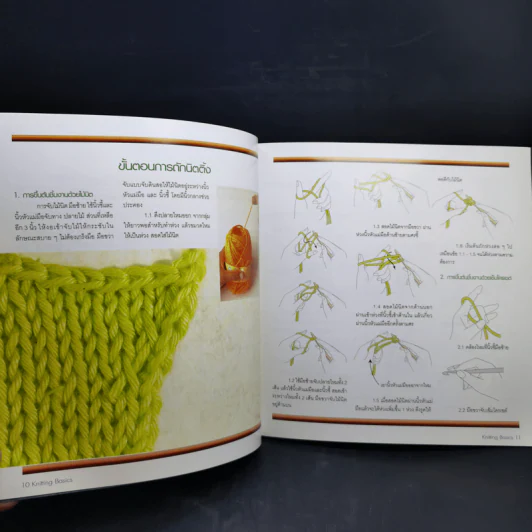 พื้นฐานการถักนิตติ้ง Knitting Basics รูปที่ 11