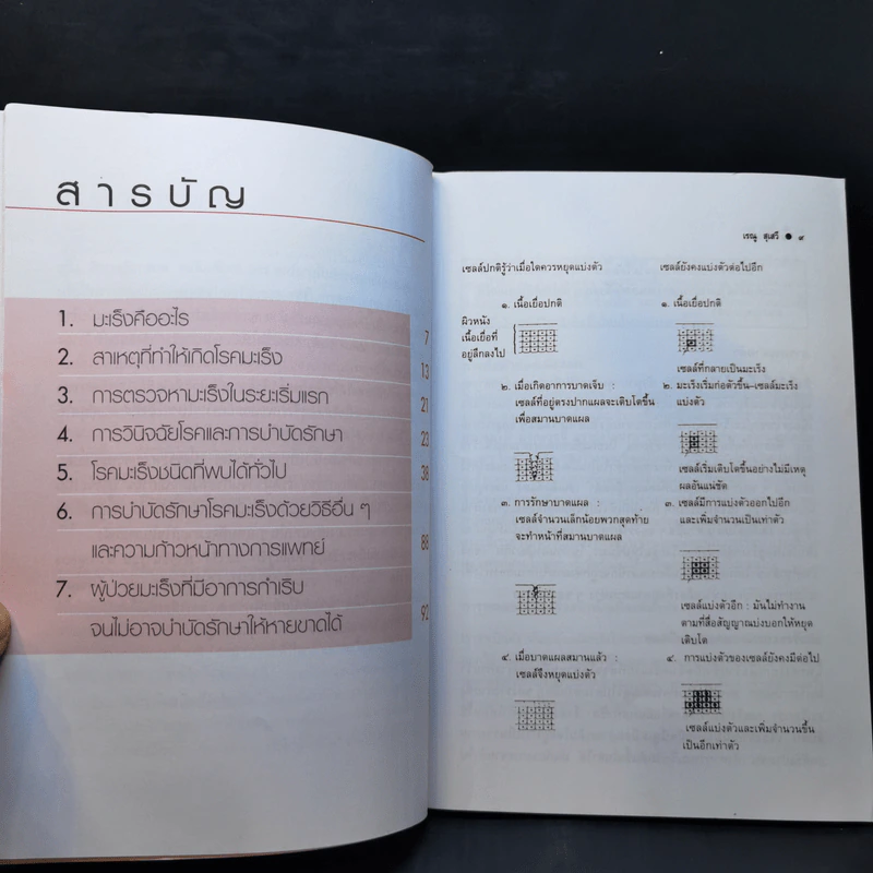 ชุดอาหารและสุขภาพ โรคมะเร็ง มหันตภัยร้ายของมนุษย์ - เรณู สุเสวี รูปที่ 7