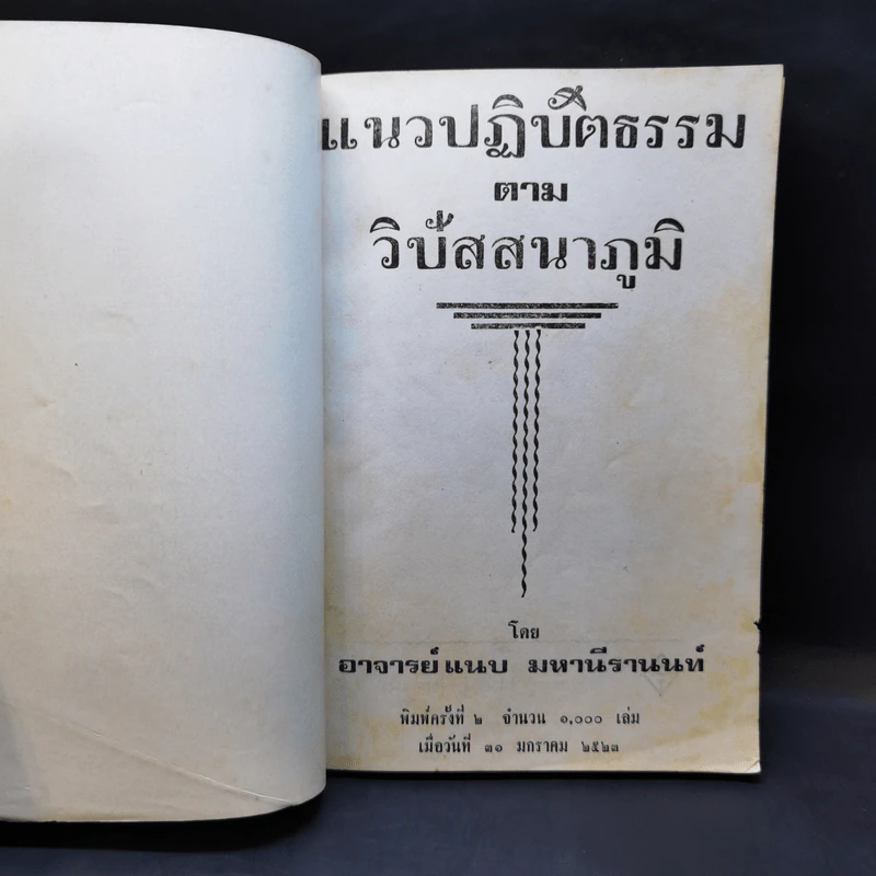 แนวปฏิบัติธรรมตามวิปัสสนาภูมิ - อาจารย์แนบ มหานีรานนท์ รูปที่ 8