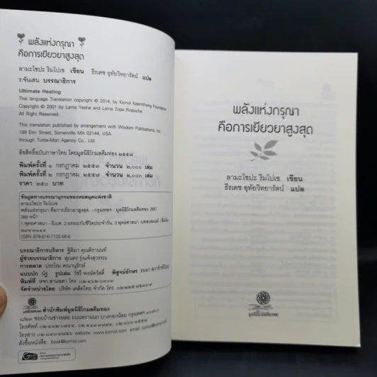 พลังแห่งกรุณาคือการเยียวยาสูงสุด Ultimate Healing The Power of Compassion - ลามะโชปะ ริมโปเช (ธีรเดช อุทัยวิทยารัตน์ แปล) รูปที่ 8