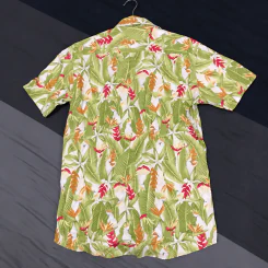 เสื้อฮาวาย ลายใบไม้สีเขียว อก 36 นิ้ว, ยาว 25 นิ้ว รูปที่ 4